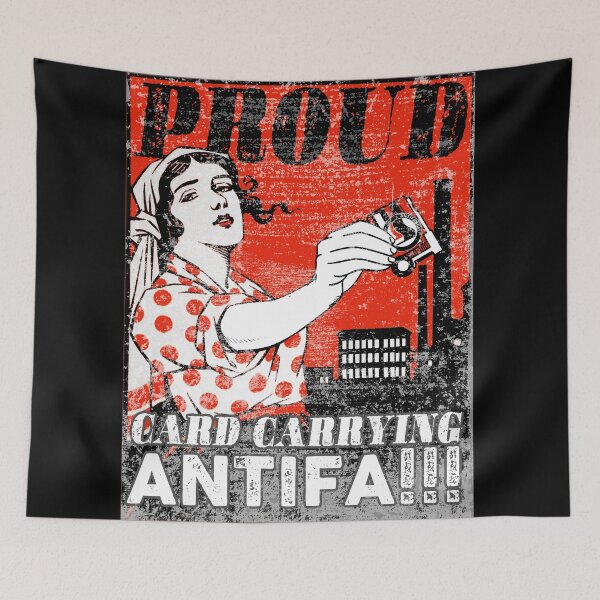 Aperçu de l'œuvre Fier porte-carte antifa !!! créée et vendue par remerasnerdas.