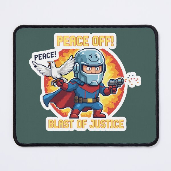 Item preview, Peacemaker Peace off with Eagle pixel sticker designed and sold by Nubitra.