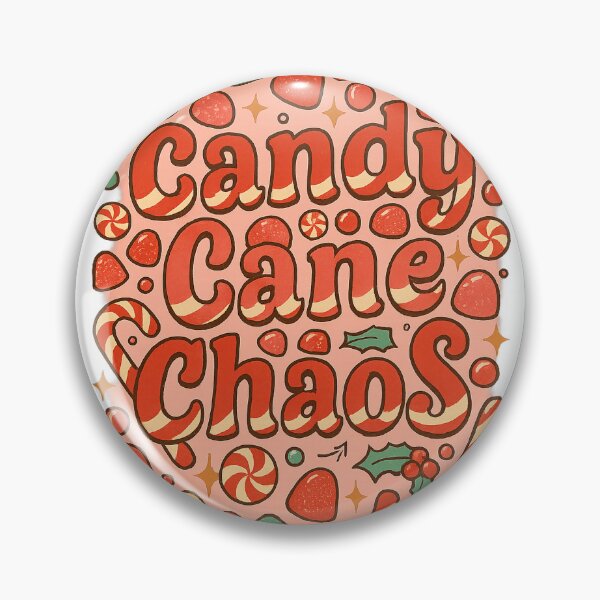 Item preview, Candy Cane Chaos – Funny Retro Christmas Candyland Design designed and sold by FluffyCreative.