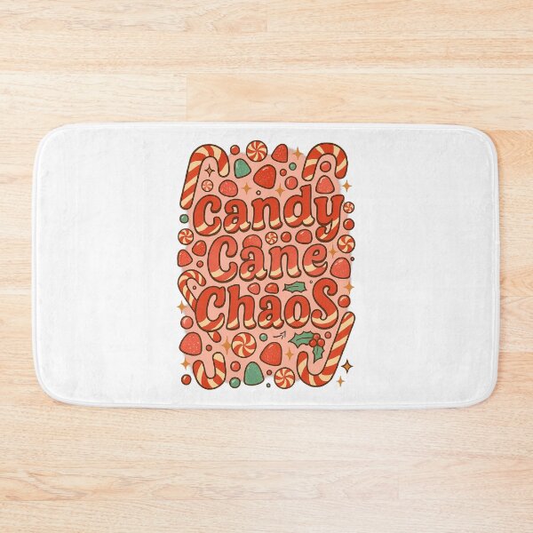 Item preview, Candy Cane Chaos – Funny Retro Christmas Candyland Design designed and sold by FluffyCreative.