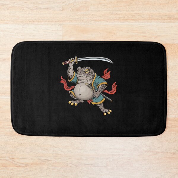 Item preview, Funny Samurai Frog With Katana and Warrior Pose designed and sold by elderberry.