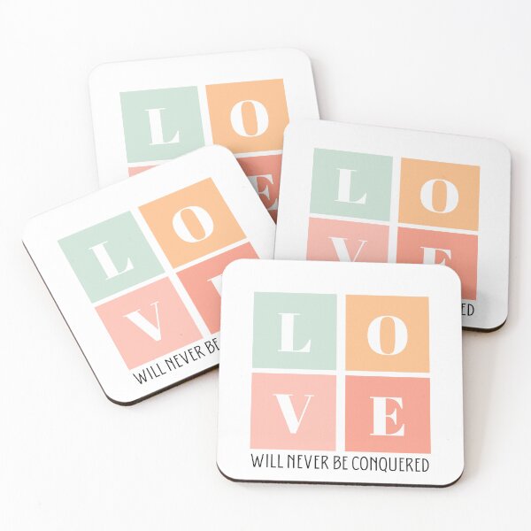 Item preview, Love Will Never Be Conquered - Resilient Love Statement Art designed and sold by sunnydayco-.