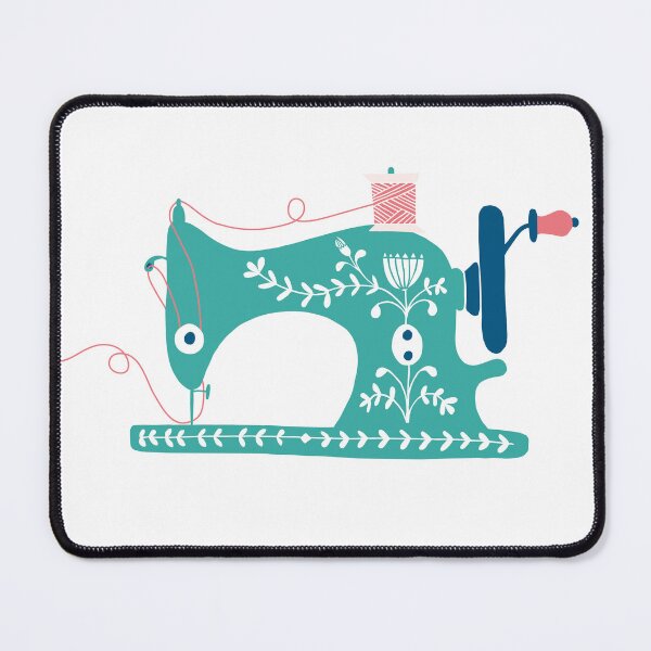 Item preview, Green Retro Sewing Machine designed and sold by Jane Farnham.