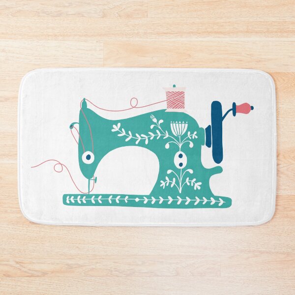 Item preview, Green Retro Sewing Machine designed and sold by Jane Farnham.