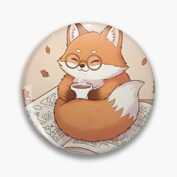 Item preview, Cozy fox with a book | Cute autumn & reading design | Cozy Fox designed and sold by Outline Studio.