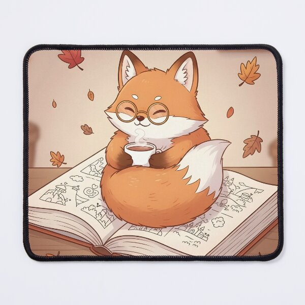 Item preview, Cozy fox with a book | Cute autumn & reading design | Cozy Fox designed and sold by Outline Studio.
