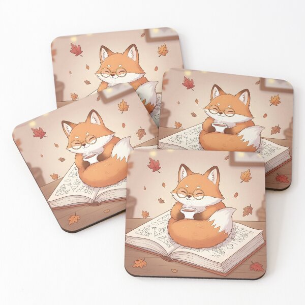 Item preview, Cozy fox with a book | Cute autumn & reading design | Cozy Fox designed and sold by Outline Studio.