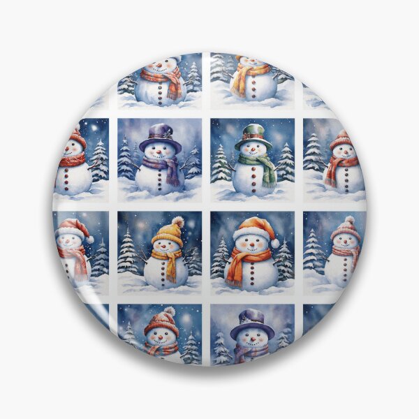 Item preview, Snowman Illustration Pattern | Snowman Art | Snowman Drawing | Color Art designed and sold by UnhingedBird.