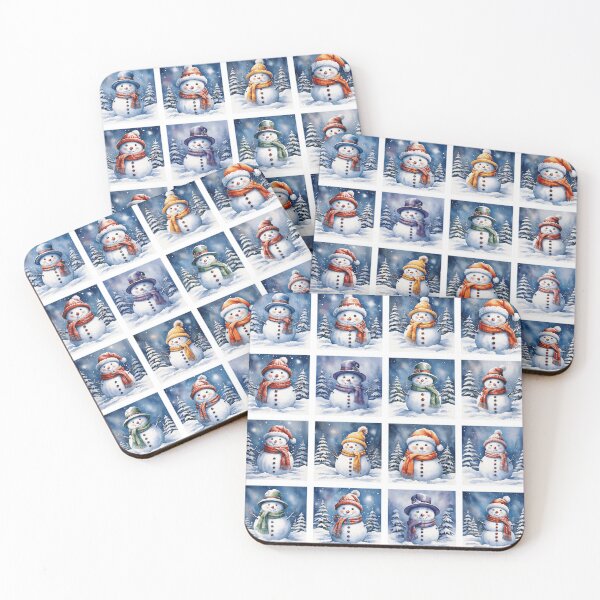 Item preview, Snowman Illustration Pattern | Snowman Art | Snowman Drawing | Color Art designed and sold by UnhingedBird.