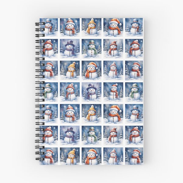 Item preview, Snowman Illustration Pattern | Snowman Art | Snowman Drawing | Color Art designed and sold by UnhingedBird.