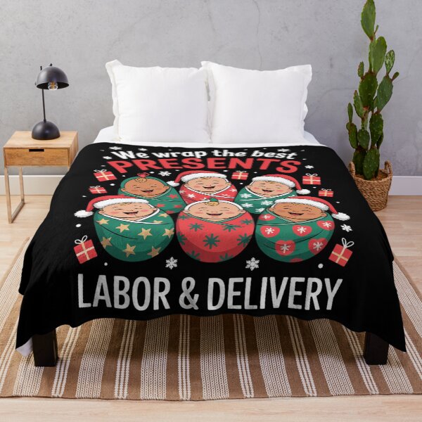 Item preview, Labor and Delivery Nurse Xmas designed and sold by WalshDrawnLaugh.