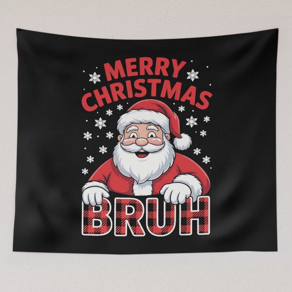 Item preview, Merry Christmas Bruh Funny Santa Claus designed and sold by WalshDrawnLaugh.