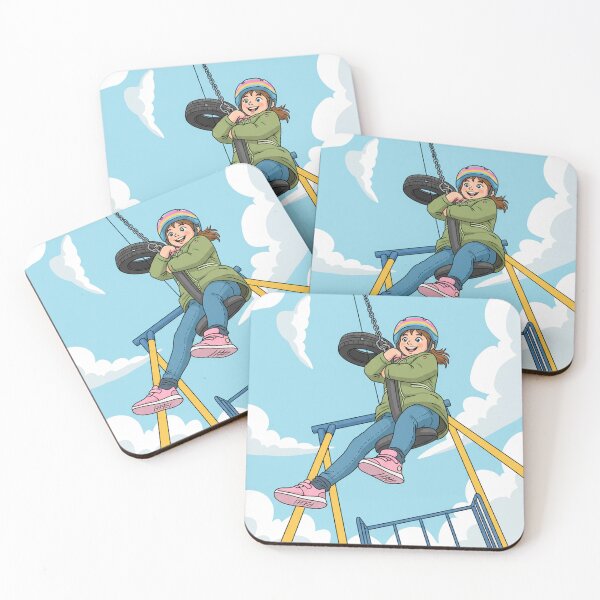 Item preview, Tire Swing Soar: Rainbow-Helmeted Girl's Playground Joy designed and sold by David Patterson.