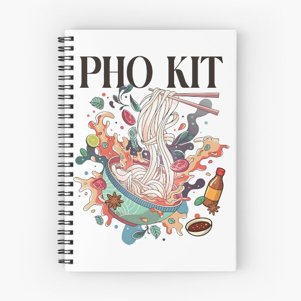 Item preview, Funny Pho Kit Noodle Bowl Pun with Ingredients Illustration designed and sold by JeniiArt.