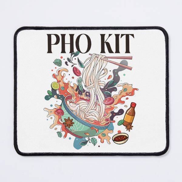Item preview, Funny Pho Kit Noodle Bowl Pun with Ingredients Illustration designed and sold by JeniiArt.