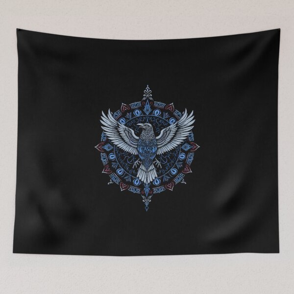 Item preview, Art Cuervo Boedo CASLA Raven AzulGrana Elements SANLORE designed and sold by ART ATTACK ZONE.