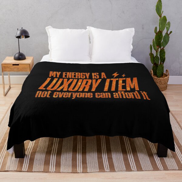 Item preview, My Energy Is a Luxury Item – Bold Sparkle-Effect Typography | Self‑Care & Boundaries Quote designed and sold by Abirtom.