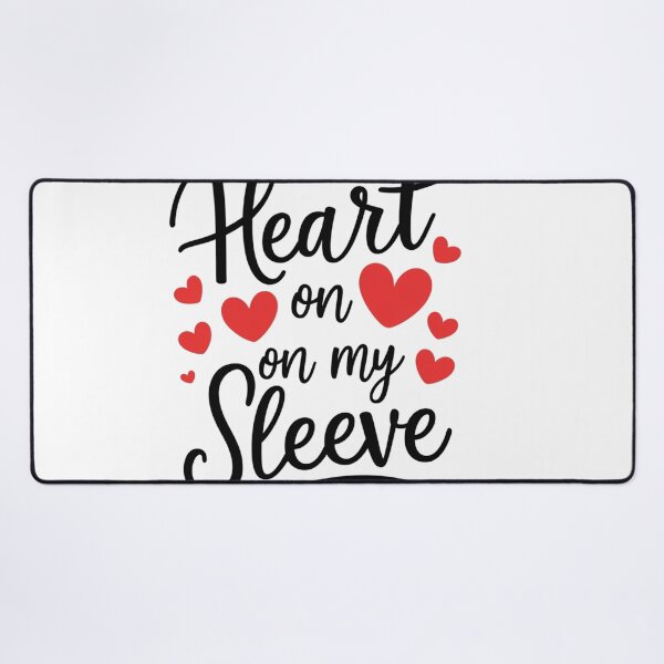 Item preview, Hearts on the Sleeve Luxury Minimal Tee Modern Streetwear Fit designed and sold by LaLaT-shirtCO.
