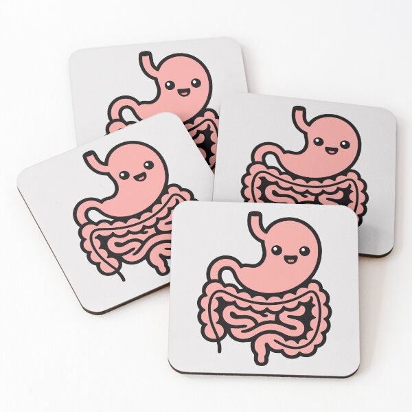 Item preview, Cute Stomach and Intestines – Kawaii Organ Design for Recovering Friends designed and sold by EmeraldeaArt.