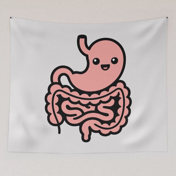 Item preview, Cute Stomach and Intestines – Kawaii Organ Design for Recovering Friends designed and sold by EmeraldeaArt.