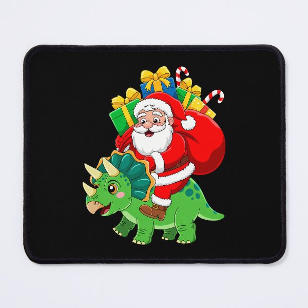 Item preview, Santa Riding Triceratops Dinosaur Christmas Xmas Squad designed and sold by savrmiller.
