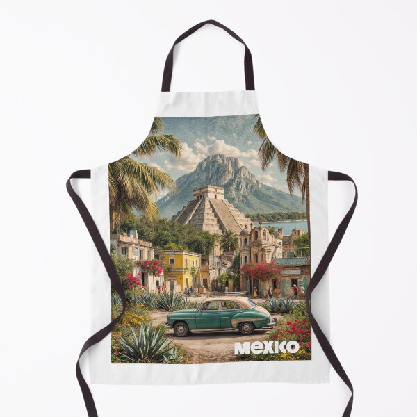 Item preview, Retro Mexico Dreamscape: Vintage Vibes & Ancient Echoes designed and sold by ForeverPrintsOK.