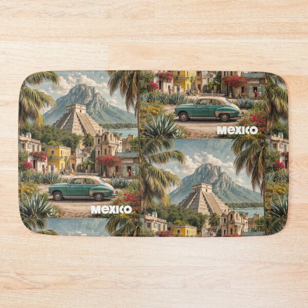 Item preview, Retro Mexico Dreamscape: Vintage Vibes & Ancient Echoes designed and sold by ForeverPrintsOK.