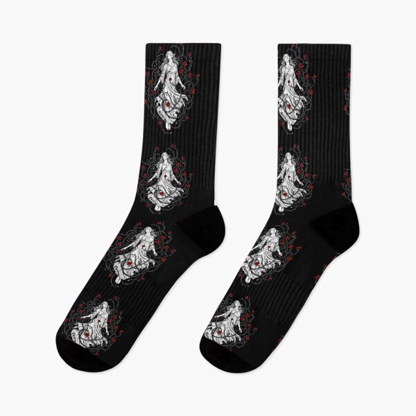 Item preview, Gothic Woman Entwined with Thorns and Red Flowers designed and sold by PixCthulhu.