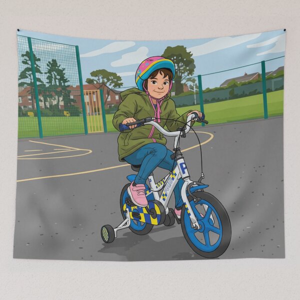 Item preview, Junior Patrol Power: Pink-Helmeted Girl's Police Bike Quest designed and sold by David Patterson.