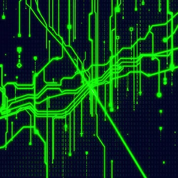 Artwork thumbnail, Digital Matrix Abstract Code by CTM ArtStudio