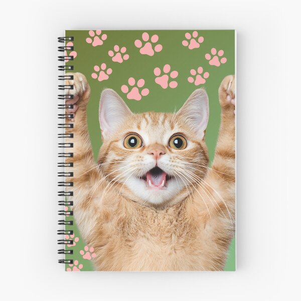 Item preview, Joyful orange cat with paws up designed and sold by Cre8Gift.