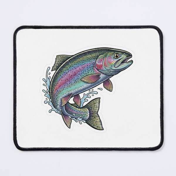 Item preview, Rainbow trout Sticker, rainbow trout, fishing, fishing life, angler designed and sold by BrinaandPops.