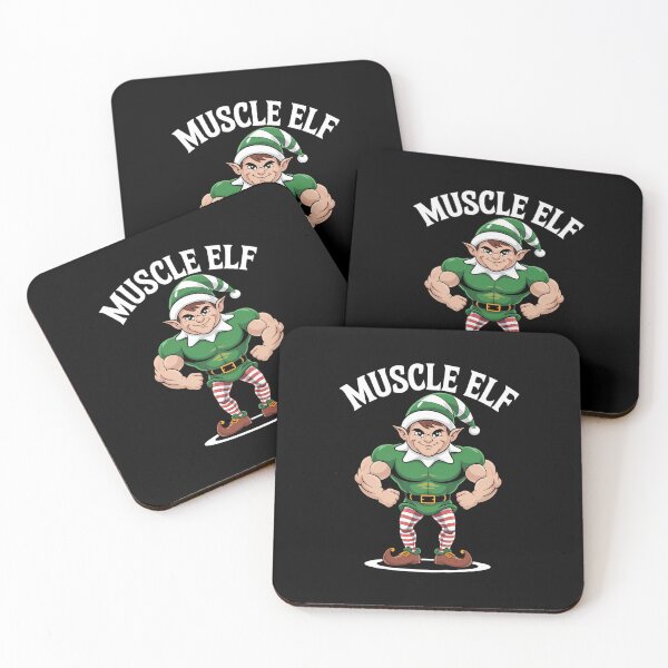 Item preview, Weightlifting Christmas Muscle Elf Gym designed and sold by aidenpier.