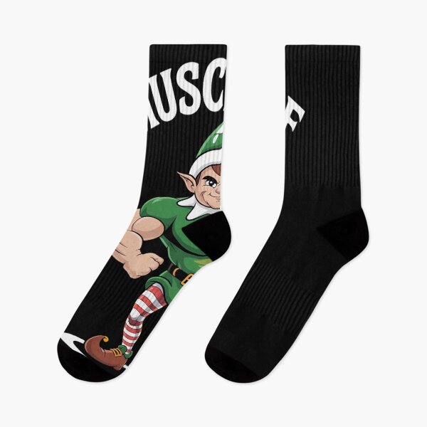 Item preview, Weightlifting Christmas Muscle Elf Gym designed and sold by aidenpier.