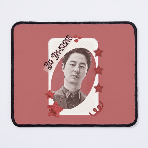 Item preview, Jo In-sung Korean Actor Kdrama Card Red Aesthetic Collage Design designed and sold by AJUNICE STUDIO.