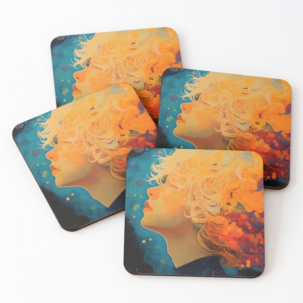 Item preview, Dreamy Portrait with Cosmic Hair designed and sold by davidonstudio.