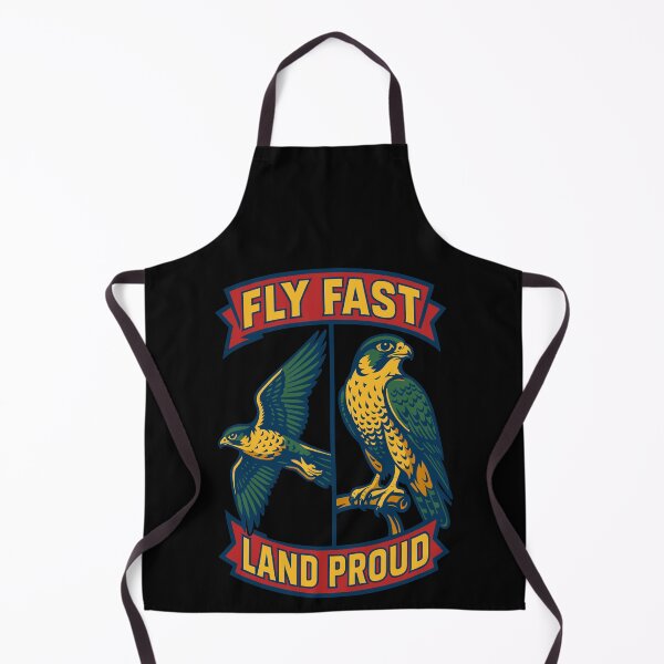 Item preview, Fly Fast Land Proud Falconry falcon Birds designed and sold by LuminOrb.