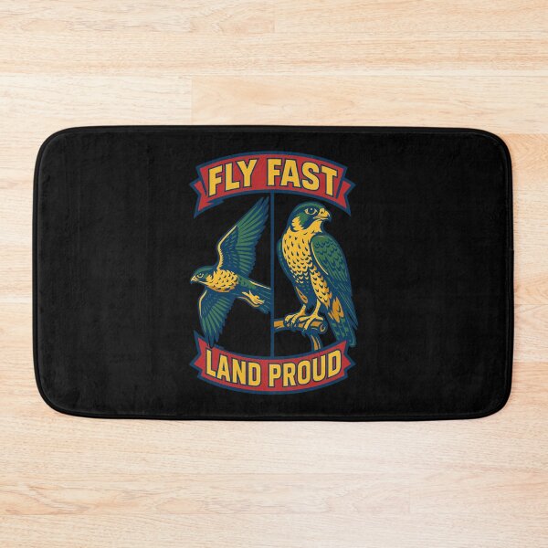 Item preview, Fly Fast Land Proud Falconry falcon Birds designed and sold by LuminOrb.