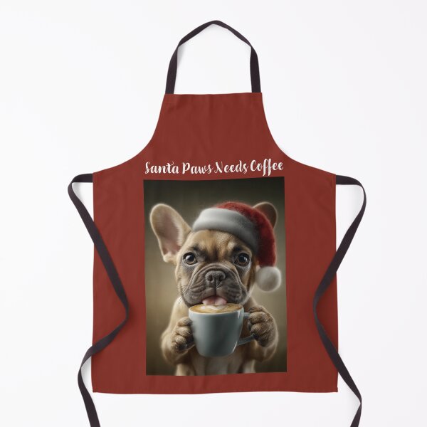 Item preview, Santa Paws Needs Coffee Poster, Funny Christmas Dog Wall Art, French Bulldog Holiday Print, Cute Pet Lover Gift, Coffee Bar Decor designed and sold by Gino By Design.