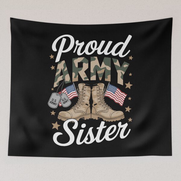 Item preview, Army Sister Military US Flag designed and sold by aidenpier.