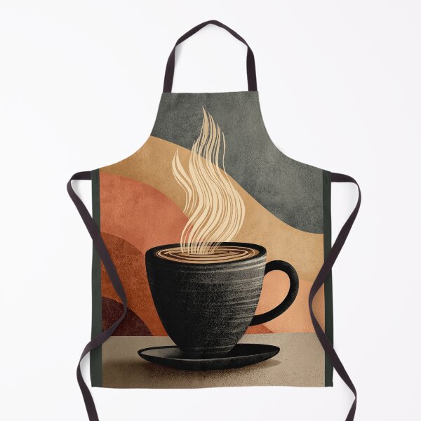 Item preview, Modern Minimalist Coffee Cup Poster – Warm Tones Wall Art for Kitchen or Café Decor designed and sold by Gino By Design.