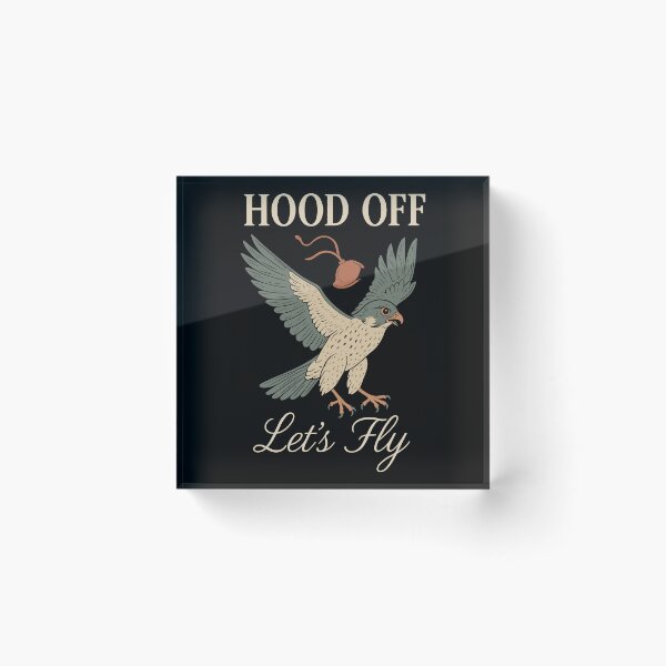 Item preview, Hood Off Let's Fly With Peregrine Falcon Design designed and sold by LuminOrb.