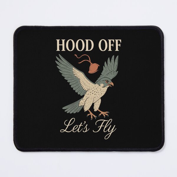 Item preview, Hood Off Let's Fly With Peregrine Falcon Design designed and sold by LuminOrb.