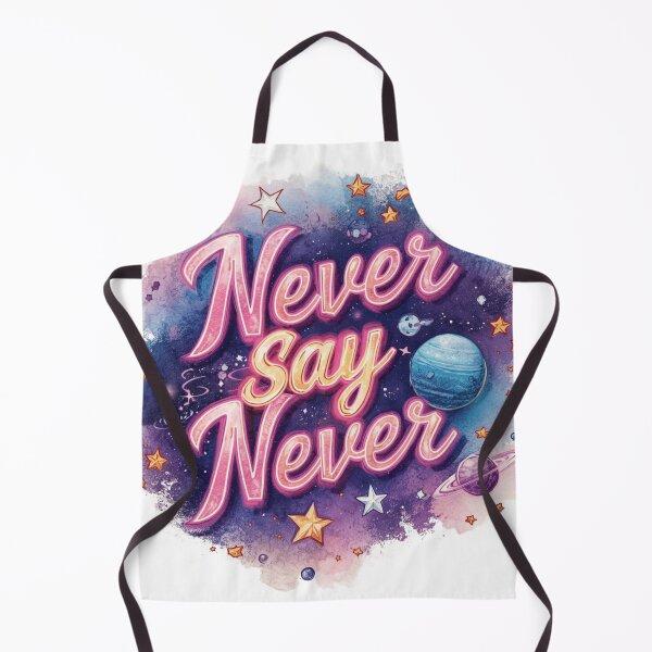 Item preview, Never Say Never – Cosmic Galaxy Inspirational Design designed and sold by WovennDesigns.