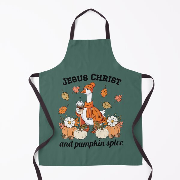 Item preview, Jesus Christ and Pumpkin Spice Coffee Goose  designed and sold by Forevermore.