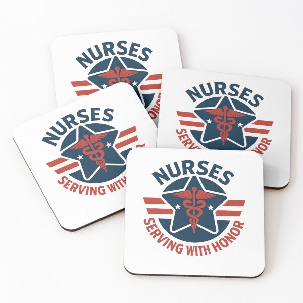 Item preview, Nurses Serving With Honor – Patriotic Nurse Design designed and sold by New Art.