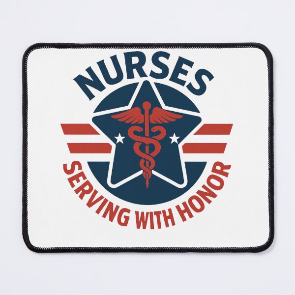 Item preview, Nurses Serving With Honor – Patriotic Nurse Design designed and sold by New Art.