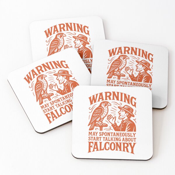 Item preview, Warning May Start Talking About Falconry falcon designed and sold by LuminOrb.