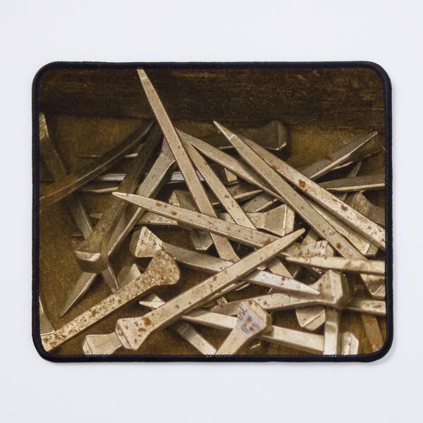 Item preview, Pile Of Rusty Metal Tools And Chisels In A Workshop Box For Carpentry And DIY Projects designed and sold by Nmallia.
