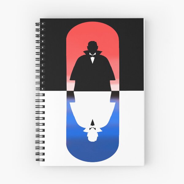 Item preview, Dracula Silhouette Mirrored Red & Blue designed and sold by trudolphi.